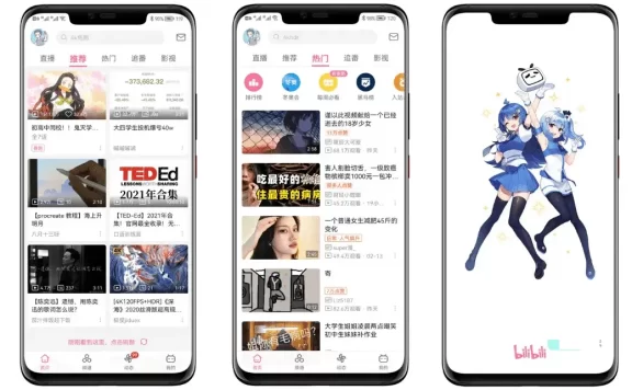 BiliBili v7.56.0/6.40/6.22.5/3.16.0 哔哩哔哩无广告版/精简纯净版/内置漫游版/谷歌版