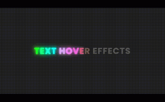 使用CSS和Javascript的文本悬停效果