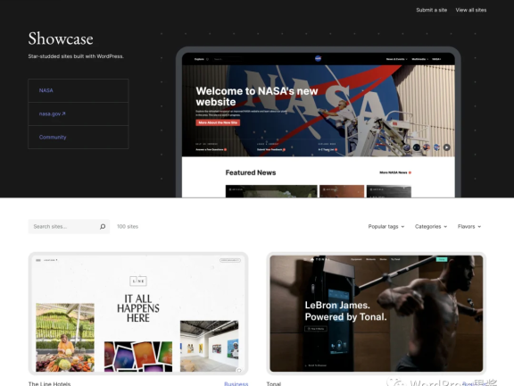 哪些大站是 WordPress 做的?官方新上线案例展示站点