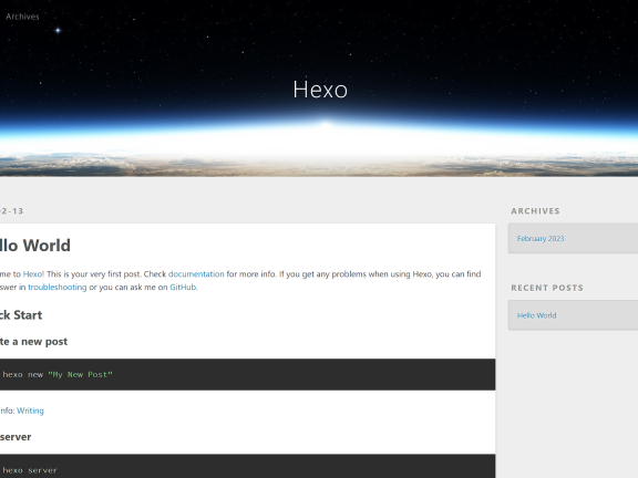Hexo基础篇：2.初始化你的Hexo项目